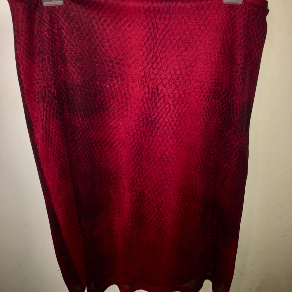 Express snake print skirt